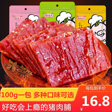 靖江猪肉脯单独小包装即食手工肉脯干零食小吃休闲食品 猪肉脯100克原味