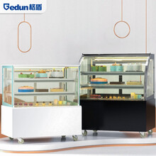 格盾蛋糕柜商用展示柜甜品寿司饮料柜陈列柜玻璃保鲜柜冷藏冰柜熟食柜风幕柜西点柜落地-1.2米直角后开门