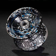 FEELO 悠悠球yoyo竞技长睡眠花式职业合金限量绝版比赛溜溜球 AR蓝黑银(2021新款顶指王)5级送练习球