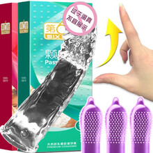 第六感避孕套持久带刺螺纹大颗粒加长加粗狼牙棒男用情趣安全套 【55只】颗粒螺纹30+超薄24+加长6CM狼牙套 体验更深