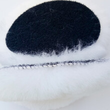 定制180自粘7寸6寸5寸羊毛垫毛线轮汽车轮抛光盘封釉球抛光轮打蜡海绵 浅蓝色 5寸羊毛球