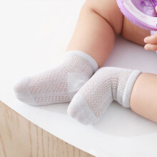 婴儿袜子夏季薄款宝宝袜网眼新生儿棉袜男女童透气可爱无骨短袜 指定颜色组合4双联系客服 M码（1-3岁）