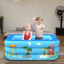 游泳池成人 儿童游泳池 充气游泳池 婴儿游泳池 家用加大超厚洗澡盆 泡澡桶 浴缸 游泳桶 戏水池 游泳池2.1米（210*135*55）