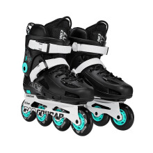 美洲狮（COUGAR）美洲狮溜冰鞋成人轮滑鞋平花鞋休闲鞋互换直排男女花式滑冰旱冰鞋 黑色鞋 39