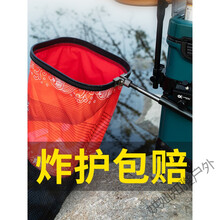 活鱼袋连球新款涂胶鱼护小型便携小号鱼护网鱼护包渔护鱼网兜加厚 23*23*200CM(送鱼护包)