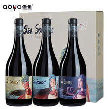 国际	
傲鱼aoyo红酒礼盒装智利进口红酒整箱勃艮第佳美娜干红葡萄酒30年老藤750ml*3支装送礼 海的声音