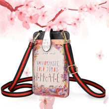 美妮 时尚小巧妈咪包装手机的小包包2021韩版新款潮夏天可爱斜挎包少女迷你卡通包 字母