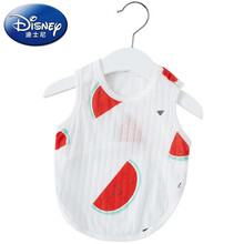 迪士尼(Disney)肚兜婴儿纯棉护肚夏季薄款男女宝宝兜兜衣背心新生儿半背衣小肚兜 西瓜 59cm