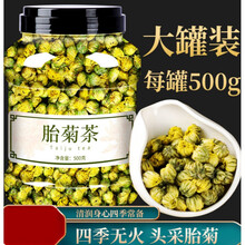 胎菊特级 菊花茶一斤装特级野生杭菊胎菊桐乡散装 菊花茶3罐【共120克】