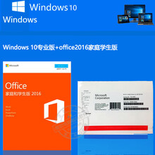 微软正版office2019/365小型企业版win10专业版pro办公软件/office/家庭版 普票 office2019企业版+win10专业版 实物