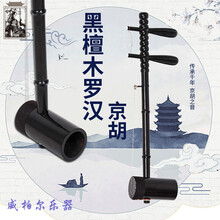 京胡民族乐器黑檀木罗汉西皮二黄京胡演奏级 加铝合金琴盒 皮黄两用（初学推荐）