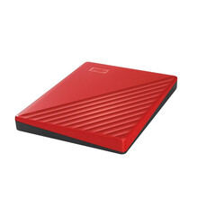 西部数据(WD)4TB USB3.0移动硬盘My Passport随行版 2.5英寸 红色(密码保护 自动备份)WDBPKJ0040BRD