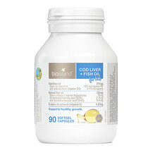 GNC     澳洲bioisland儿童dha深海鳕鱼肝油软胶囊宝宝90粒/瓶新生儿鱼油