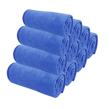 硕基 蓝色 40厘米*40厘米《10条装》加厚洗车毛巾 吸水好清洗汽车家务毛巾餐馆清洁用 洗碗 抹布无痕吸水毛巾