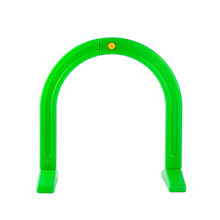 宝宝跨栏道具幼儿园跨栏感统训练器材钻洞玩具儿童爬行隧道室内钻圈拱门 拱门炫彩绿色