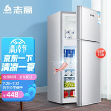 志高（CHIGO）【送货上门】 冰箱小型电冰箱 迷你宿舍冷冻冷藏冷冻节能 【BCD-58P138-银色】