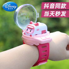迪士尼 儿童手表玩具4男女孩卡通幼儿遥控车电动小汽车幼儿园宝宝礼物3岁 无灯光蓝充电可遥控5米+充电 套装