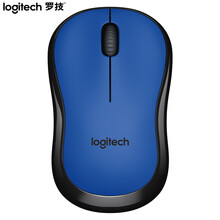 罗技（Logitech）M220  无线鼠标 办公鼠标 对称鼠标 带无线微型接收器 蓝黑色