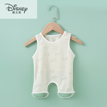 迪士尼（DISNEY）婴儿肚兜夏季薄款护肚新生儿童宝宝小肚兜连腿半背心式婴幼儿小孩 芥黄-海星小鱼(买二送一) M码(适合3-8个月宝宝)