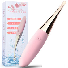 蒂点私处刺激秒爱点潮笔高频震动棒女用性玩具细小AV按摩棒振动棒夫妻爱爱工具 经典款(12种玩法+声波强震)