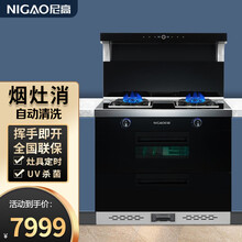尼高（NIGAO）集成灶  家用 头部加热 自动清洗 烟灶消 蒸烤一体集成灶  一体灶 N22【烟灶消】 液化气