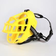 防狗咬防狗叫神器狗狗嘴套嘴罩防捡食狗防咬乱吃叫口罩嘴巴套罩嘴 防咬防叫防乱吃-黄色反光带 1#嘴围20cm，建议体重13-20斤