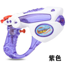 奎茗儿童玩具水枪 抽拉式打气呲水枪喷水枪 沙滩游泳池戏水男孩女孩 18厘米 紫色