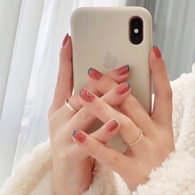 孜甲花新娘甲定制穿戴美甲光疗高端奢华结婚甲贴片大气手工假指甲成品 图六款大号