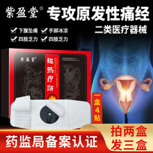 紫盈堂 痛经贴 暖宫贴产后暖宫寒暖宝宝艾灸贴暖宫宝大姨妈神器月经期疼痛发热贴痛经磁热疗贴鲁药监械备 1盒4贴装