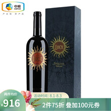 超市	【中粮】JS评分96分 意大利进口红酒 托斯卡纳Toscana产区麓鹊正牌2014干红葡萄酒礼盒 750ML