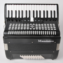 美国曼斯顿Mansinton出口手风琴初学考级专业演奏60/96/120四排簧维修 60贝斯黑YW-823