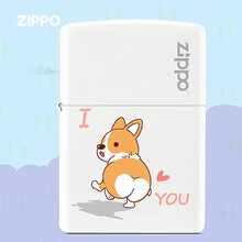 Zippo/之宝打火机zippo哑漆彩印卡通萌宠狗哈士奇可爱猫男士限量煤油