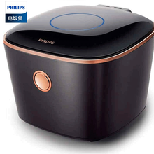 飞利浦（PHILIPS）电饭煲五谷杂粮电饭锅家用智芯IH加热技术智能预约多功能液晶显示 火纹锅内胆 HD4568/00时尚酷黑4L容量