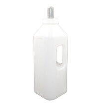 岩梦 加厚犊牛奶瓶 小牛奶壶硅胶牛用奶嘴塑料牛奶瓶 奶牛饲喂养殖器械 立式3L牛奶壶