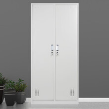 办公虎办公更衣柜员工柜铁皮柜文件柜柜子钢柜储物柜鞋柜员工更衣柜 二门更衣柜 实用款0.7mm