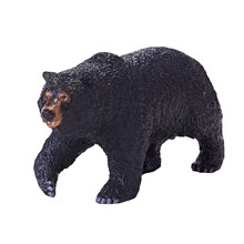 RECUR儿童玩具男孩女孩动物模型早教认知狮子黑豹野生动物仿真玩具 美洲黑熊（RC16055W）