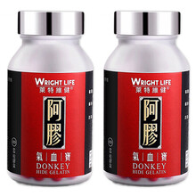莱特维健阿胶搭阿姣块纯驴皮东啊阿胶膏补气血阿娇补血补气食品补品孕妇产妇女人流产后调理营养品女性贫血用 熬夜滋补品老年人女士身体虚月经例假姨妈体寒正品两盒