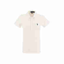 Polo Ralph Lauren 拉夫劳伦 夏季新款奢侈POLO衫女士短袖经典修身弹力网球衫高尔夫 白色 INTM