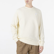 耐克（NIKE）卫衣男装春秋新款针织百搭舒适休闲运动服套头衫 BV2667-113 米白 M