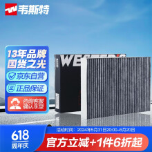 韦斯特活性炭空调滤清器MK2040(适用于东风日产新奇骏/新逍客/东风雷诺)