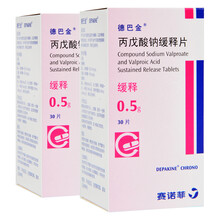 德巴金 德巴金 丙戊酸钠缓释片 0.5g*30片*1瓶/盒rx 2盒装