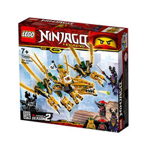 【乐高官方认证店】乐高LEGO 幻影忍者系列  儿童益智拼装积木玩具 男孩礼物 亲子拼搭 成人玩具 19新品70666幻影忍者黄金飞龙