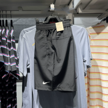 耐克（NIKE）短裤男裤2025春季新款梭织透气休闲裤宽松工装裤学生五分裤中裤 DV9858-010黑色 M