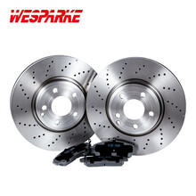 WESPARKE刹车盘碟 打孔盘 划线盘 适配XC60 CT6 XT5 XEL 森林人 揽胜 MDX 后刹车盘 【沃尔沃】XC60