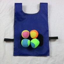 贝琪雅儿童粘球衣服背心幼儿园躲避球投掷粘靶体智能亲子大人游戏互动 儿童款蓝色粘球衣+4球