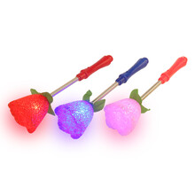 SunNovelty 玫瑰花新年元旦圣诞演唱会米粒玫瑰花闪光棒大粒子玫瑰花荧光棒七夕婚礼求婚现场道具 混色6个