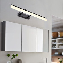 晨熙 LED镜前灯卫生间简约浴室化妆灯具梳妆台灯饰洗手间壁灯镜灯灯饰 长度60cm/9W 单色白光