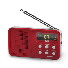 索爱（soaiy）S91收音机老人FM随身听蓝牙播放器便携音箱充电插卡迷你插卡老年人 红色
