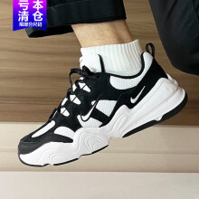 耐克（NIKE）男鞋运动鞋2025春季新款TECH HERA休闲鞋老爹鞋缓震跑步鞋 FJ9532-101黑白双钩 42
