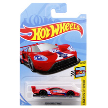 儿童儿童礼物合金轨道风火轮火辣小跑车儿童男孩合金玩具滑行口袋车7批次链接4 米白色 195号福特GT赛车